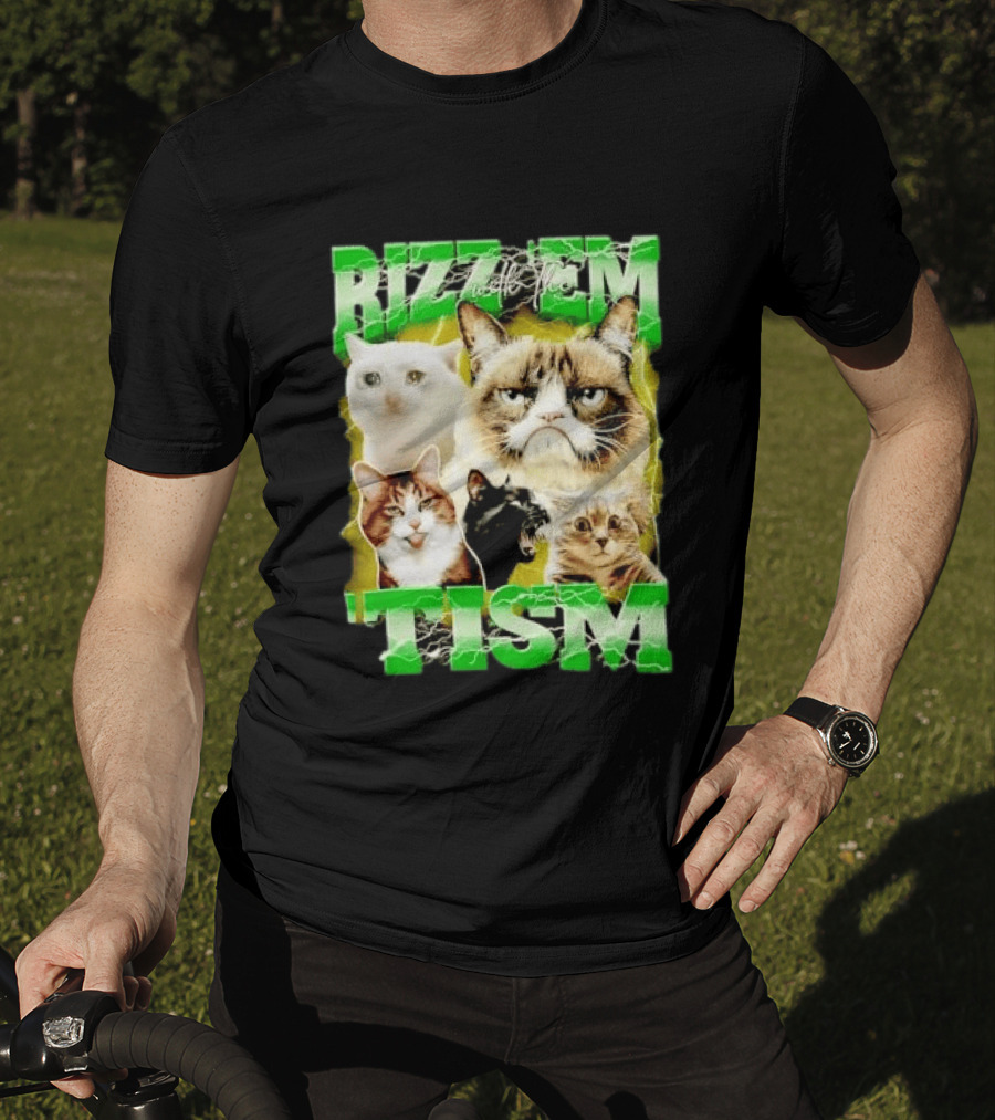 Rizz 'em With The 'Tism Cats Internet Meme T-Shirt