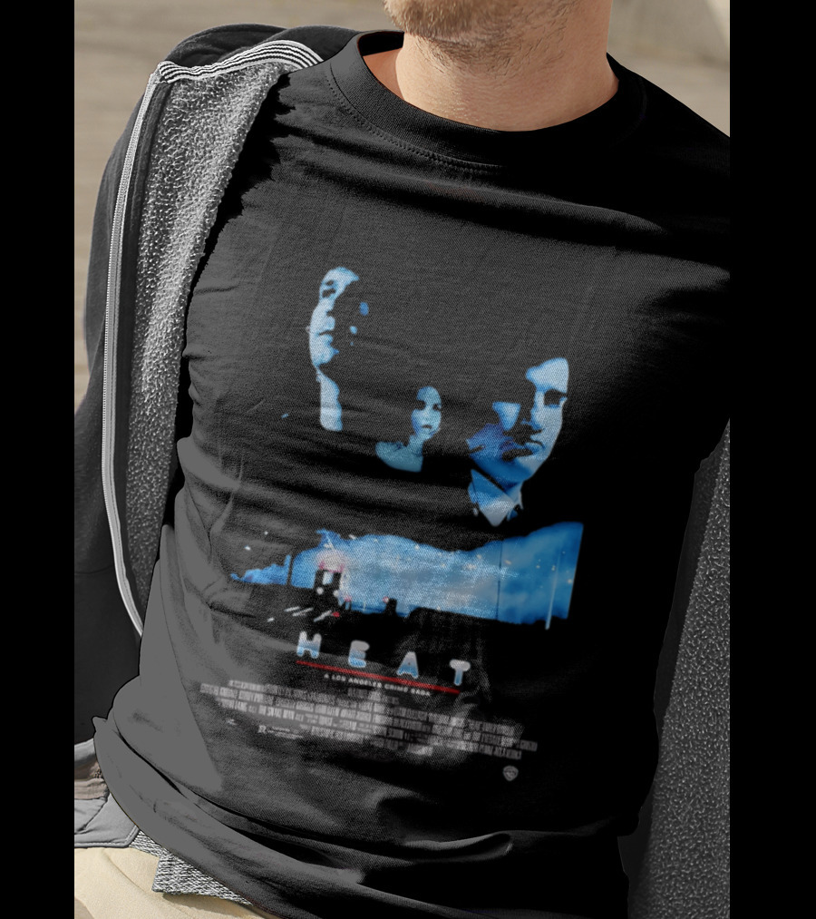Heat A Los Angeles Crime Saga Luke Null Film Visages And Cityscape T-Shirt