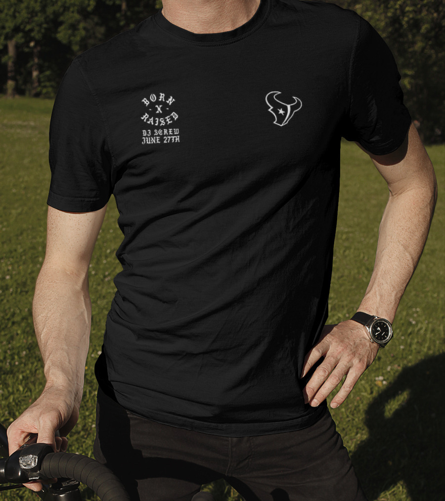 Houston Texans DJ Screw Collaboration 2026 Black Edition T-Shirt