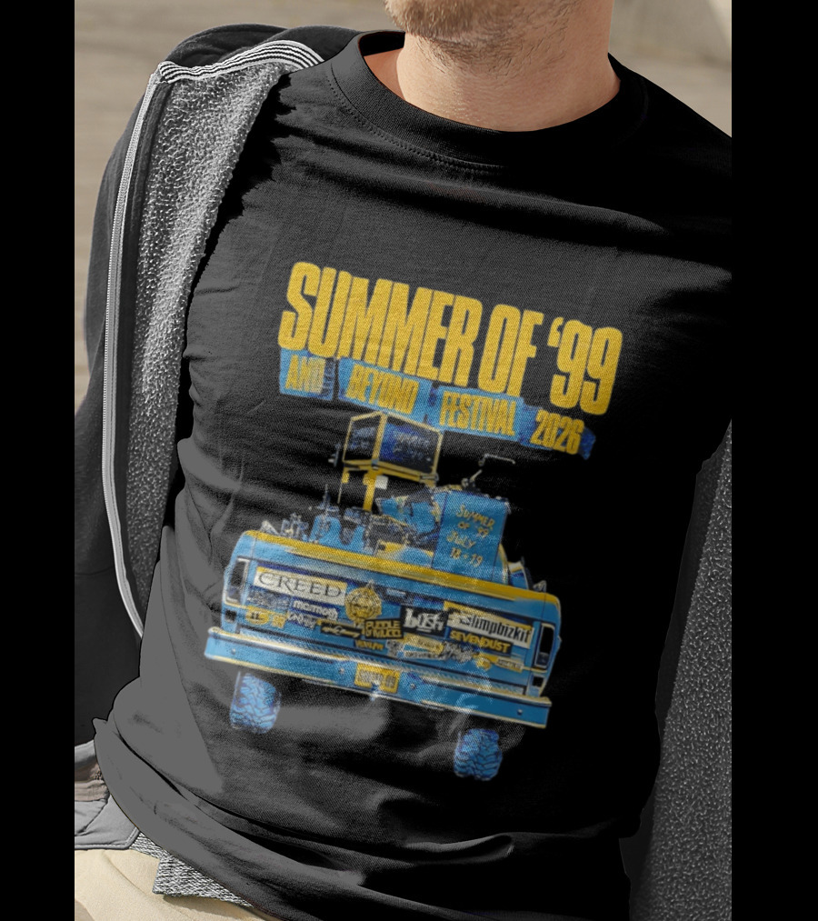 Summer Of '99 And Beyond Festival 2026 Creed Limp Bizkit Sevendust July 18 19 T-Shirt