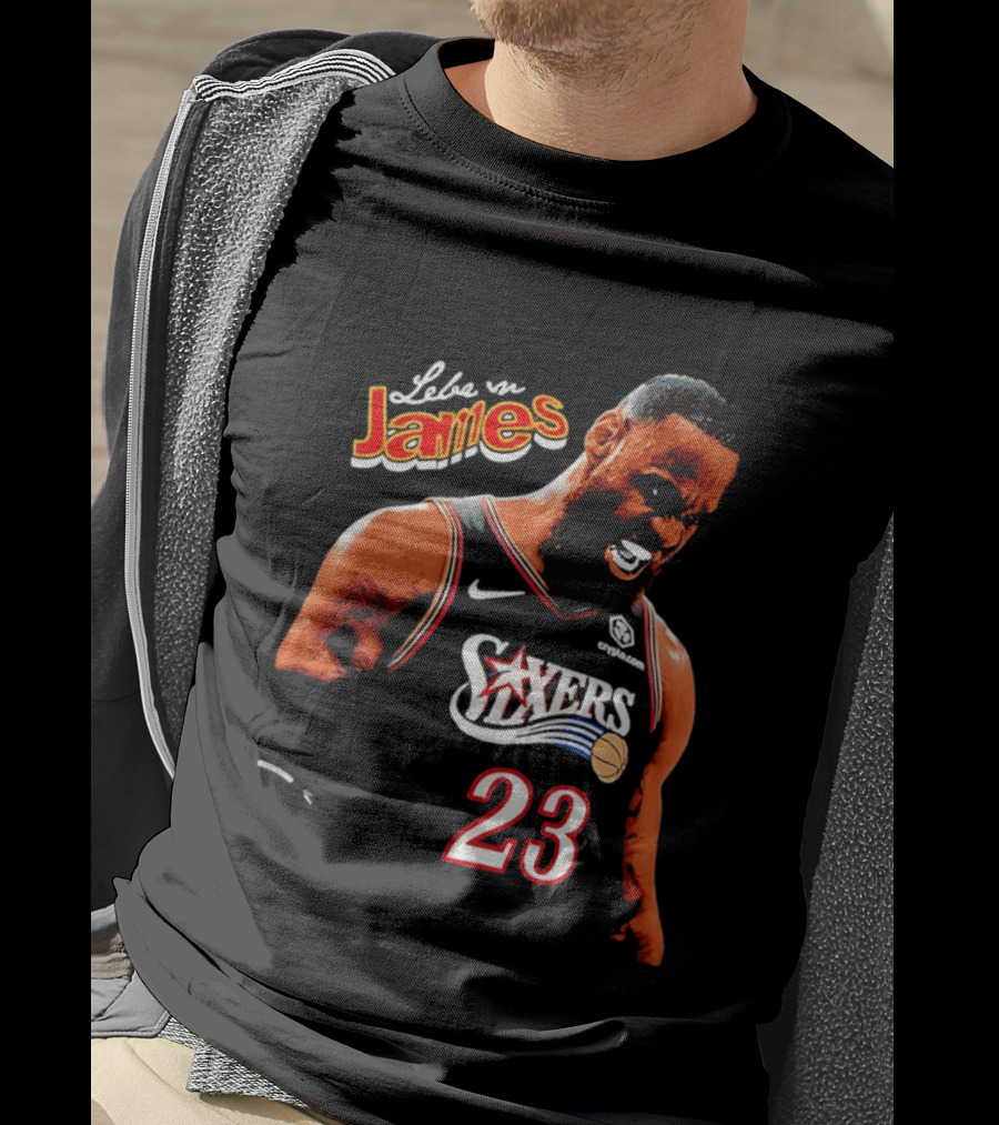 Lebron James Philadelphia 76ers Nike 23 Bootleg Mashup T-Shirt