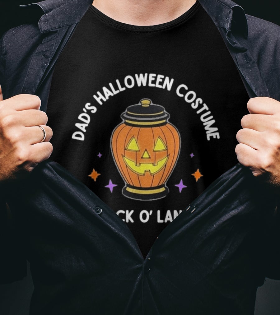 Dad's Halloween Costume Is A Jack O' Lant Urn Pumpkin Lantern T-Shirt