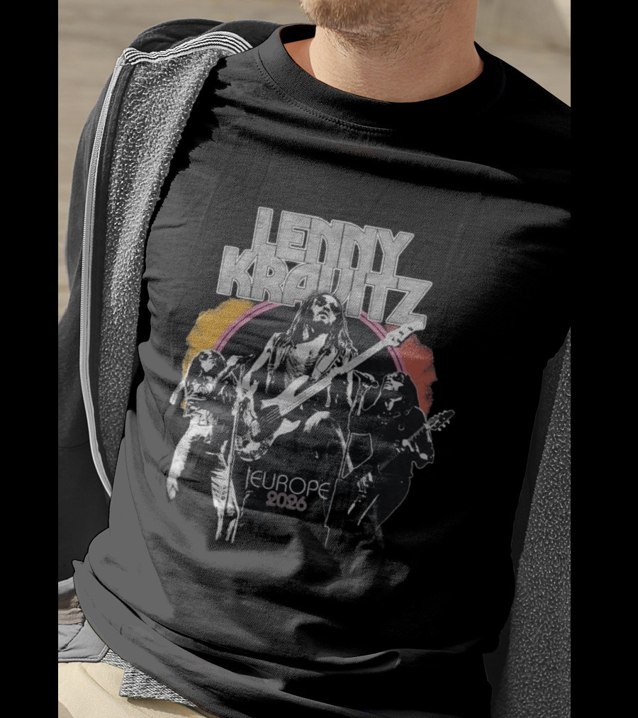 Lenny Kravitz 2026 Tour Europe Retro Rock T-Shirt