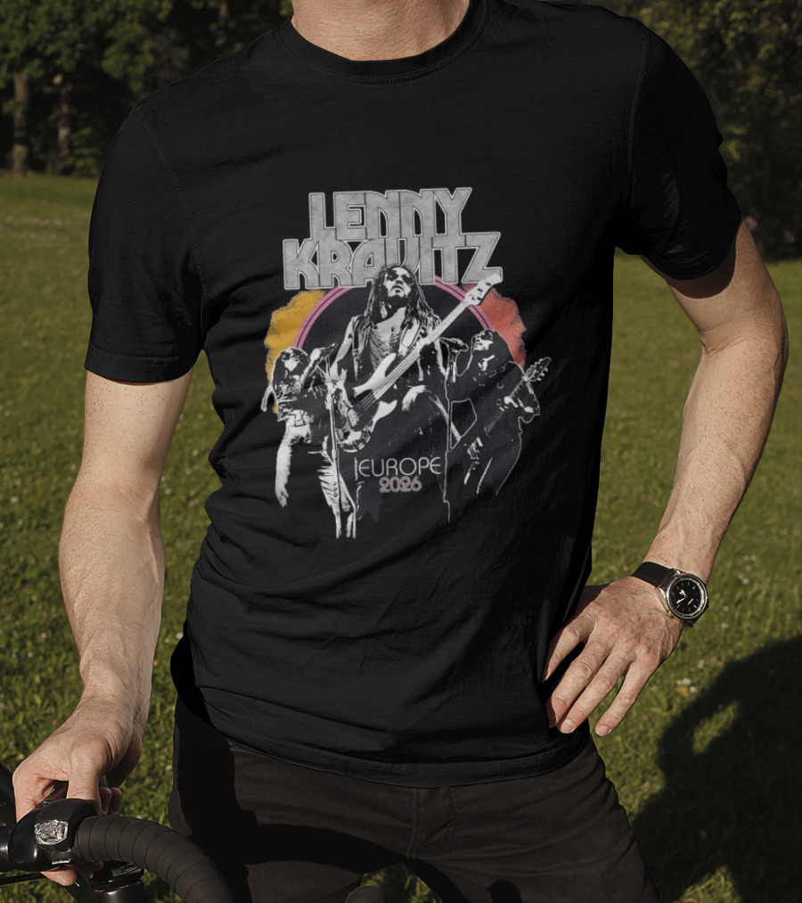 Lenny Kravitz 2026 Tour Europe Retro Rock T-Shirt