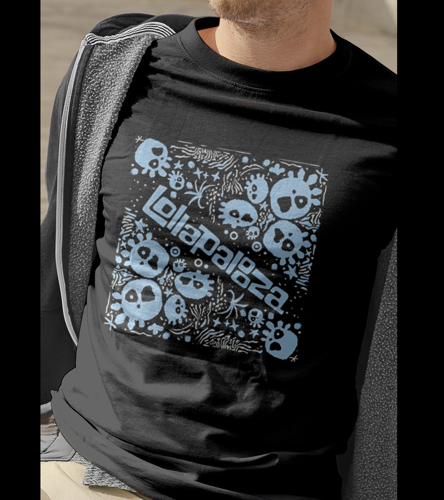 Lollapalooza Blue Skulls Festival T-Shirt