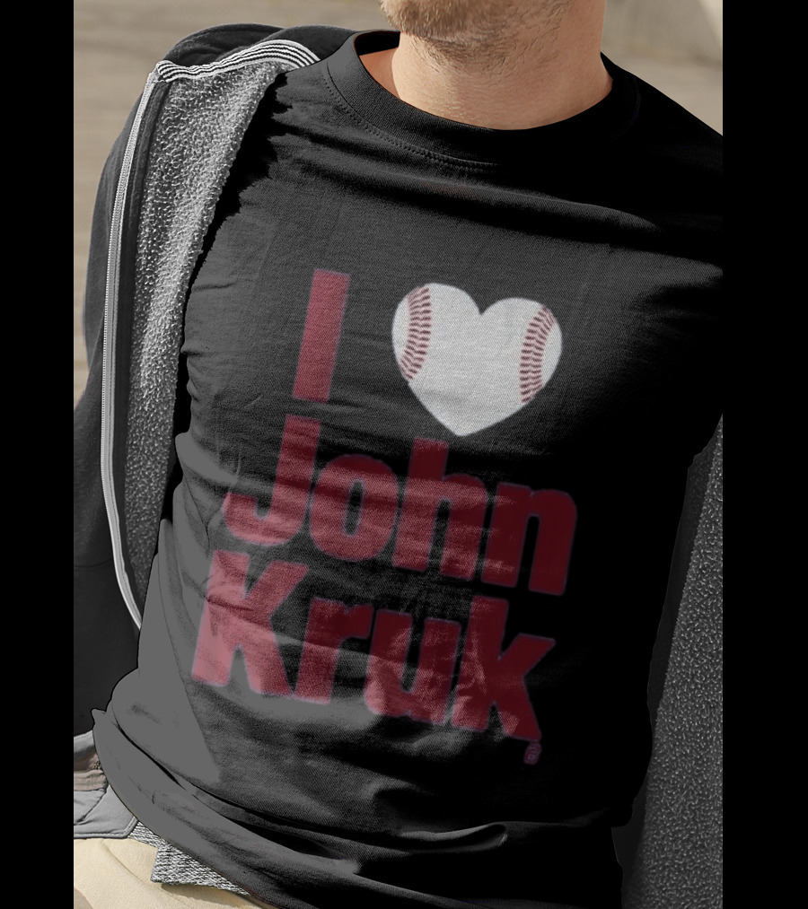 I Heart John Kruk Baseball Fan Favorite T-Shirt