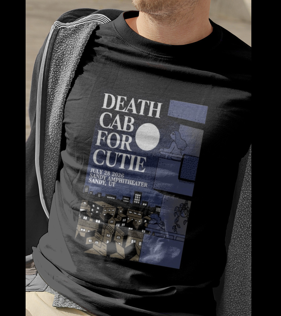 Death Cab For Cutie July 28 2026 Sandy Amphitheater Concert Sandy UT T-Shirt