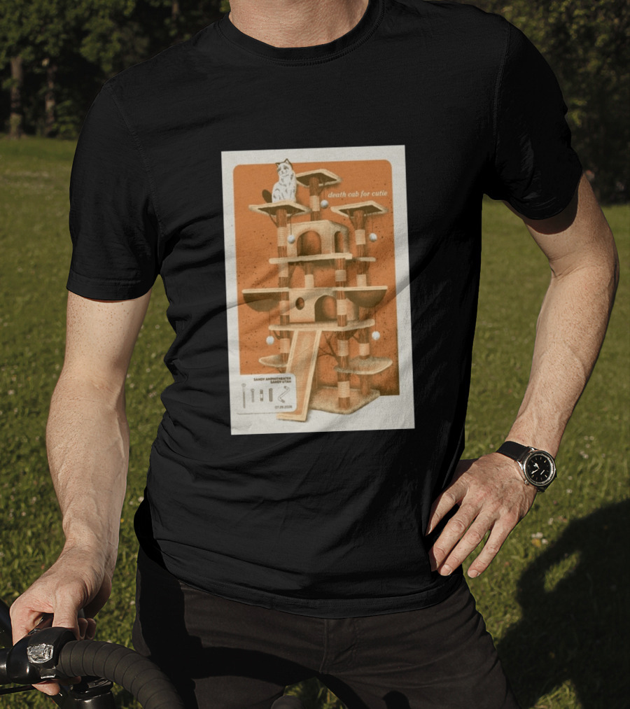 Death Cab For Cutie Sandy Amphitheater Sandy Utah July 29 2026 Cat Tree T-Shirt
