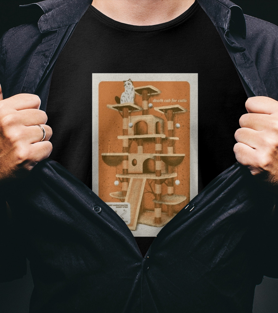 Death Cab For Cutie Sandy Amphitheater Sandy Utah July 29 2026 Cat Tree T-Shirt
