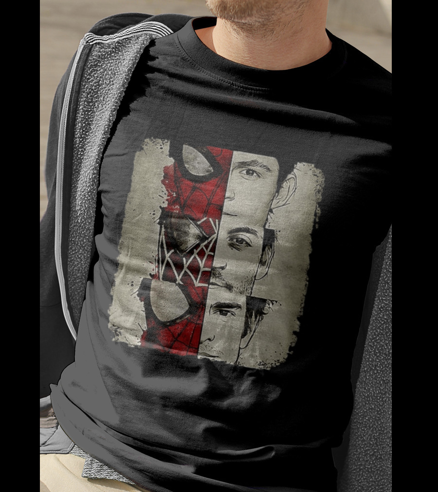 Marvel Avengers Spider Man No Way Home Three Peter Parker Faces Disneyland T-Shirt