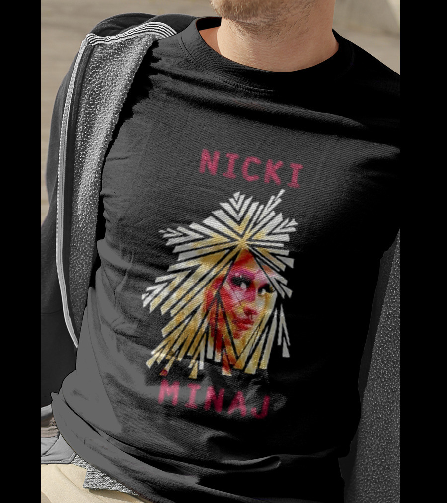 Nicki Minaj Stylized Face Art Fan T-Shirt