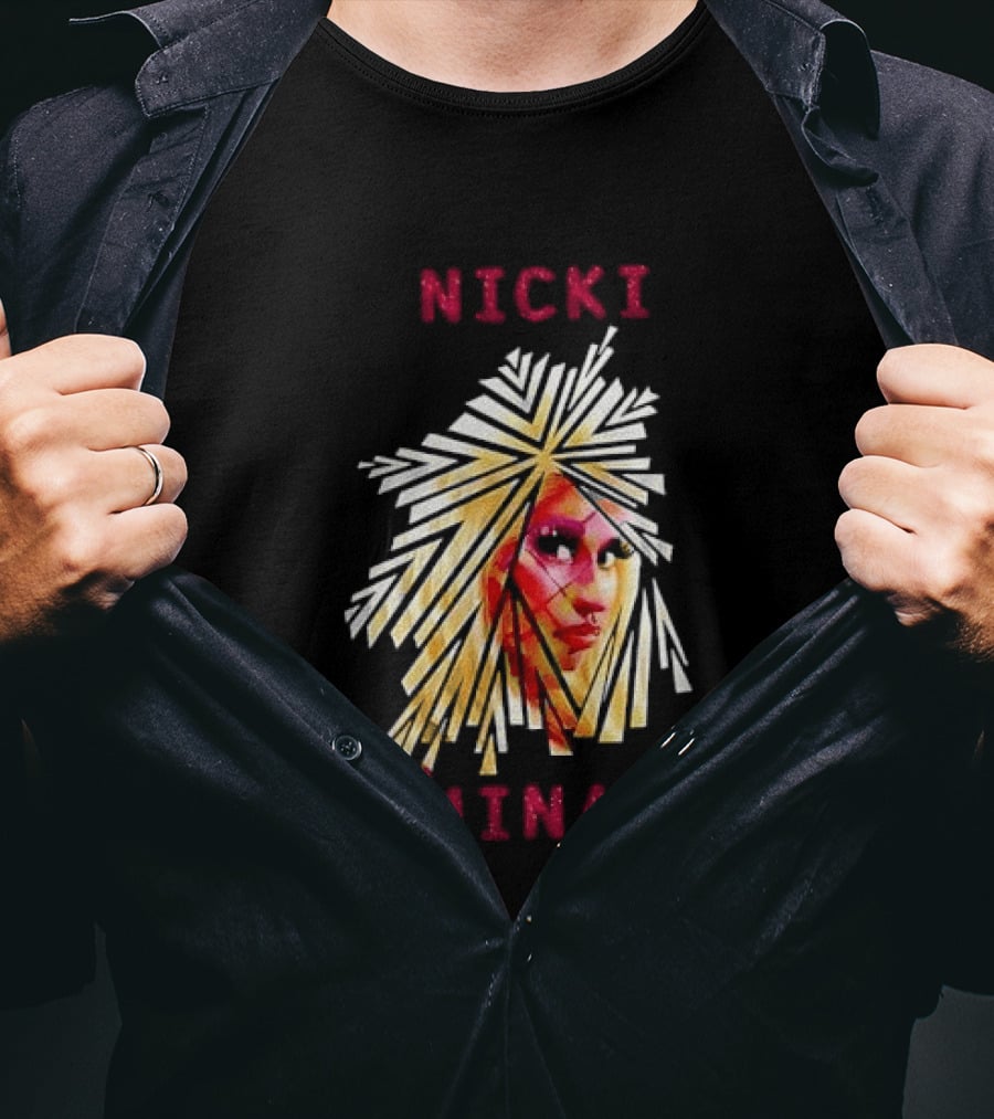 Nicki Minaj Stylized Face Art Fan T-Shirt