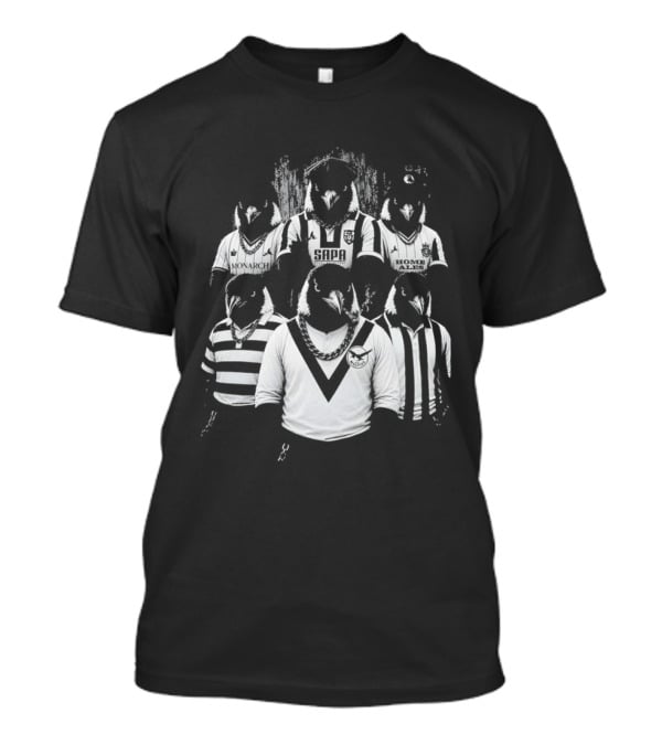 Notts County Gangster Magpies Football Team Characters T-Shirt