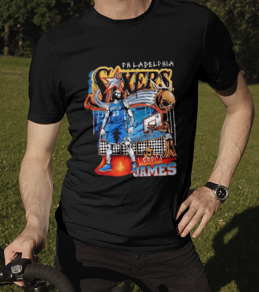 Philadelphia Sixers Basketball L. Ferron James 23 T-Shirt