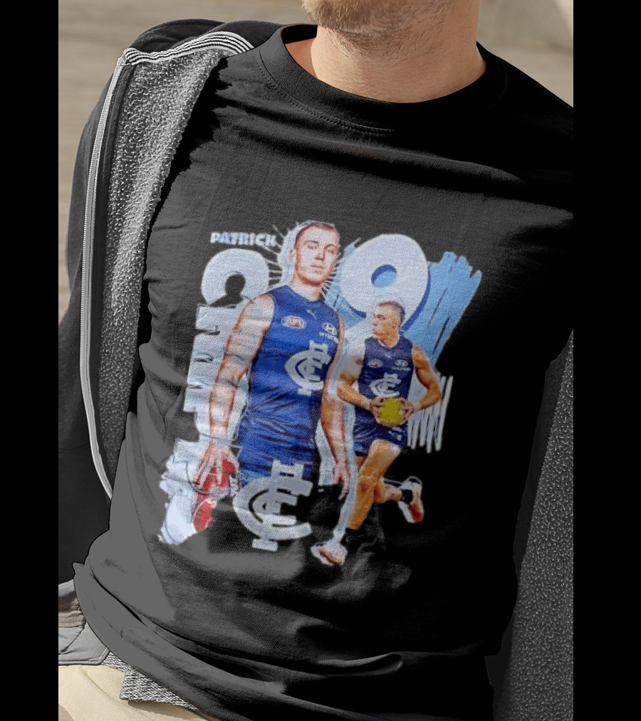Patrick Cripps Carlton Blues AFL Star Number 9 T-Shirt