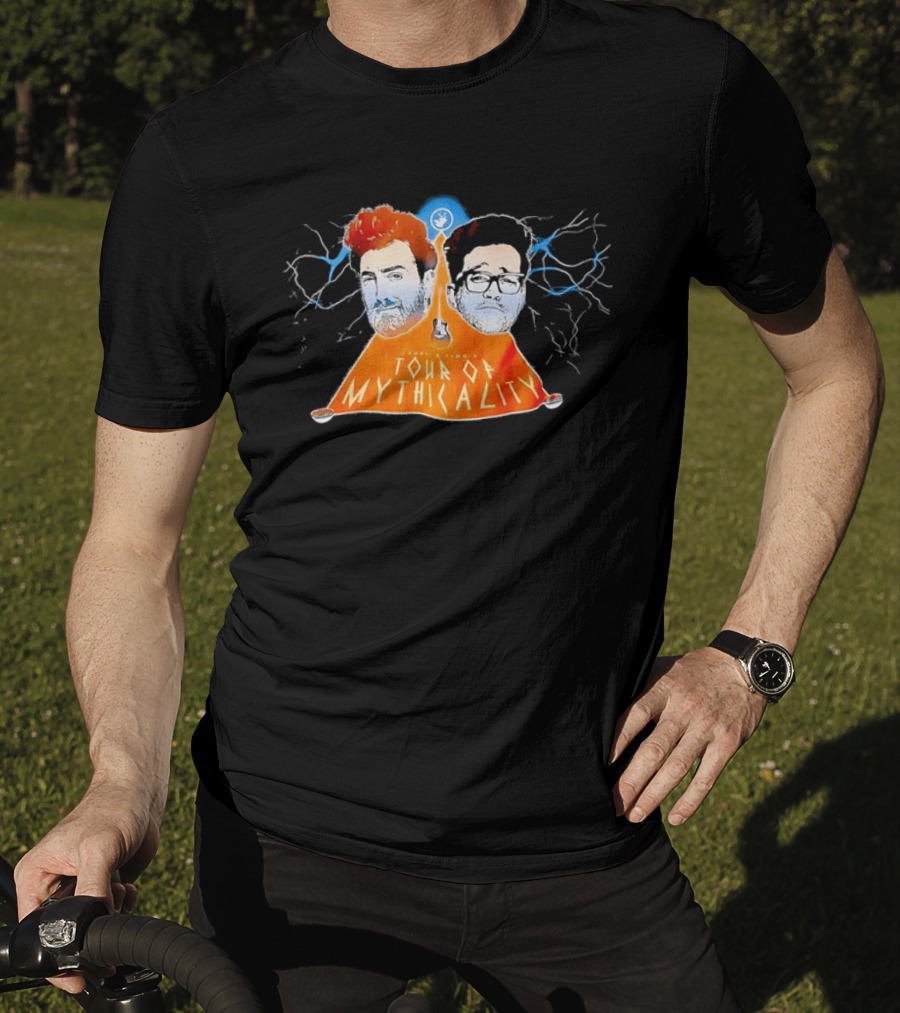 Rhett & Link Ear Biscuits Tour Of Mythicality Lightning T-Shirt
