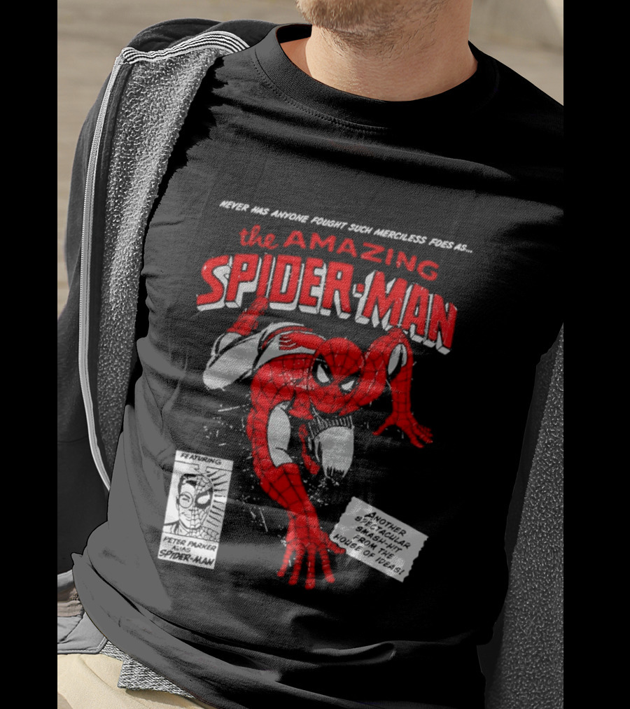 Never Has Anyone Fought Such Merciless Foes As The Amazing Spider Man Marvel Superhero T-Shirt