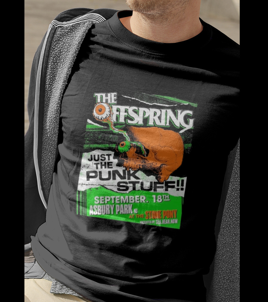 The Offspring Just The Punk Stuff Asbury Park NJ Stone Pony September 18th T-Shirt