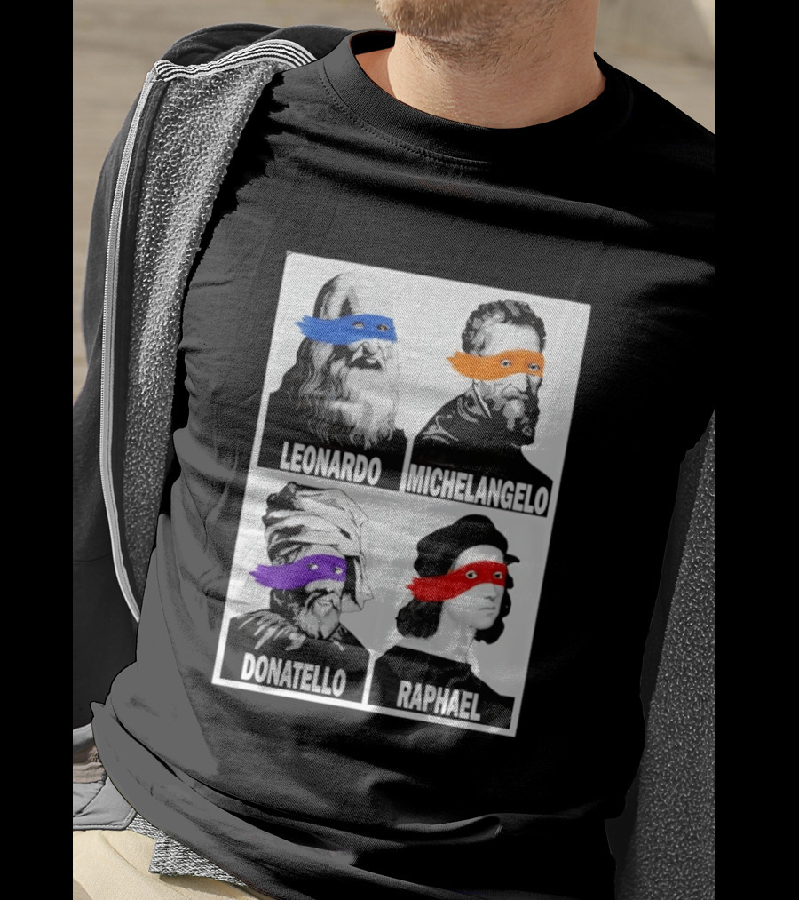 Leonardo Michelangelo Donatello Raphael The Original Ninja Masters T-Shirt