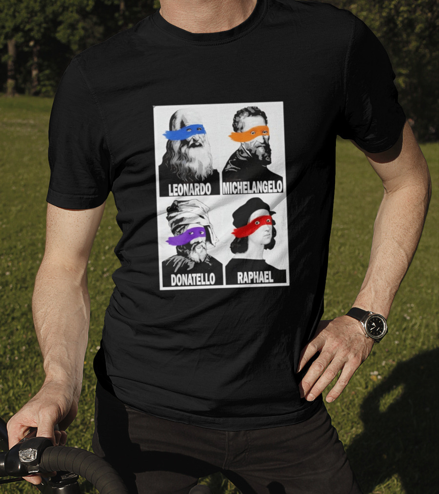 Leonardo Michelangelo Donatello Raphael The Original Ninja Masters T-Shirt