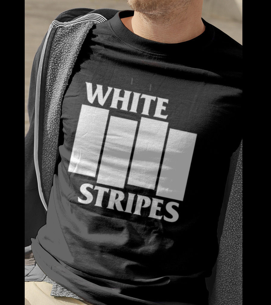 The White Stripes Band Name With Iconic Bar T-Shirt