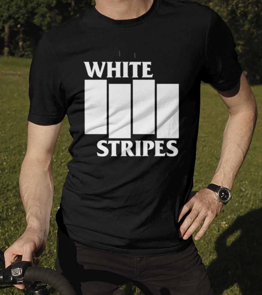 The White Stripes Band Name With Iconic Bar T-Shirt