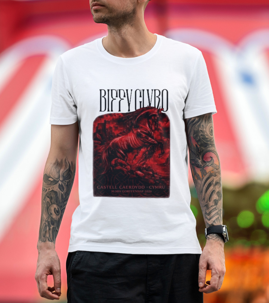 Biffy Clyro Castell Caerdydd Cymru 30 Mis Gorffennaf 2026 T-Shirt