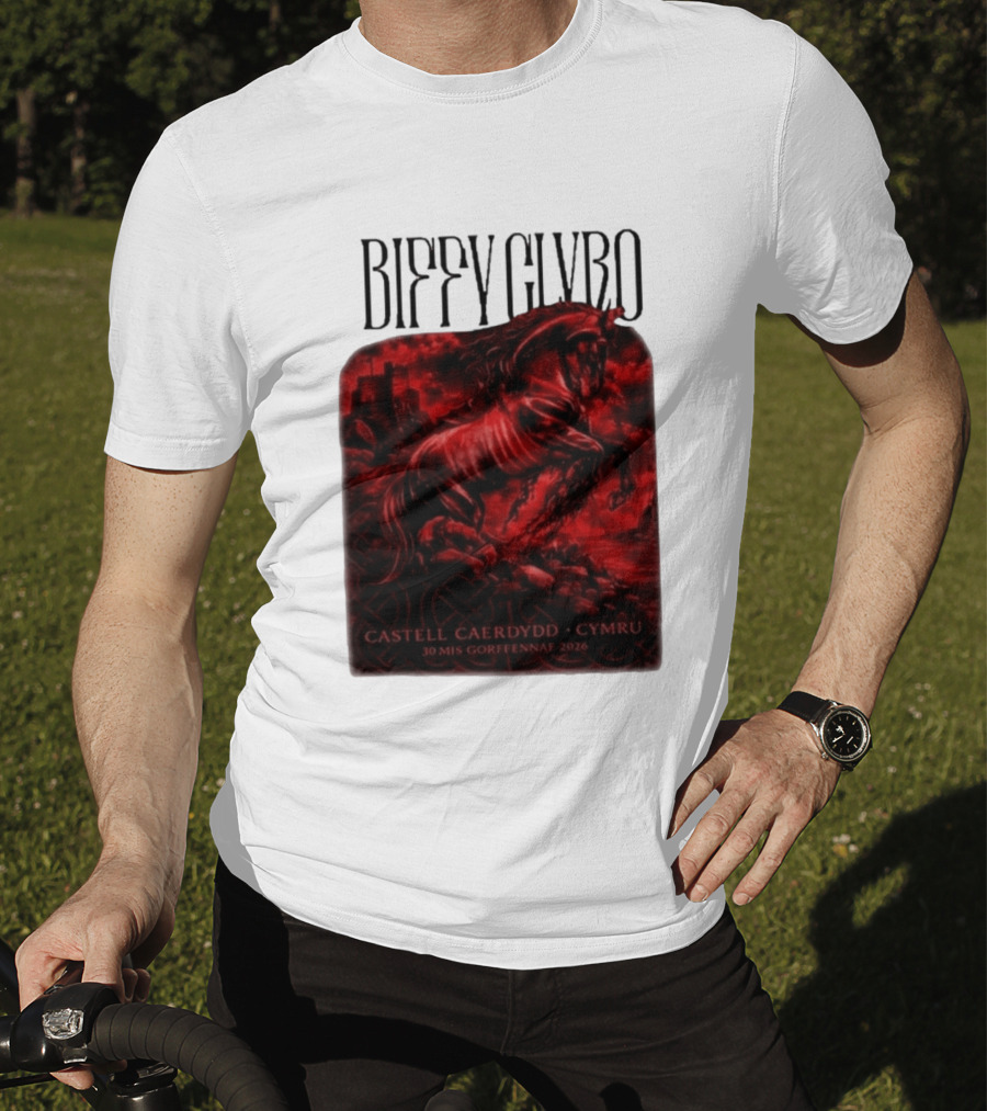 Biffy Clyro Castell Caerdydd Cymru 30 Mis Gorffennaf 2026 T-Shirt