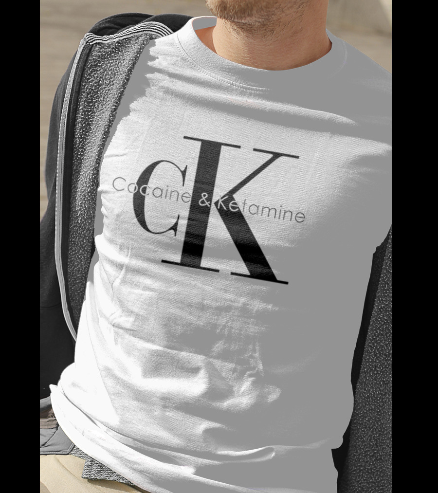 Cocaine & Ketamine CK Bold Black T-Shirt