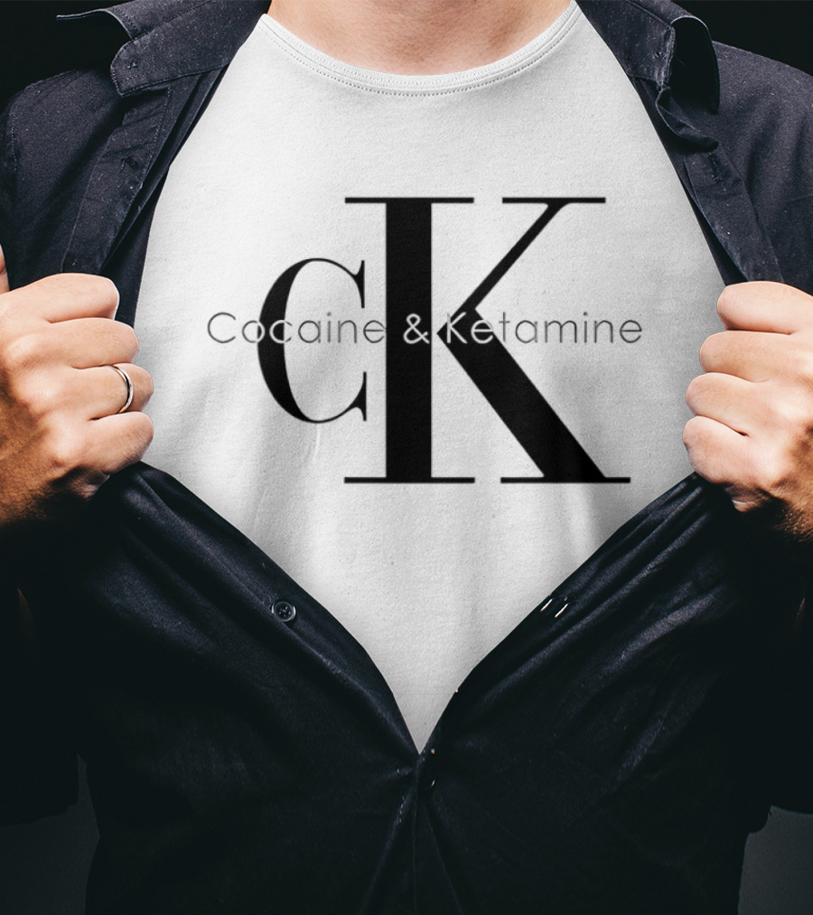 Cocaine & Ketamine CK Bold Black T-Shirt