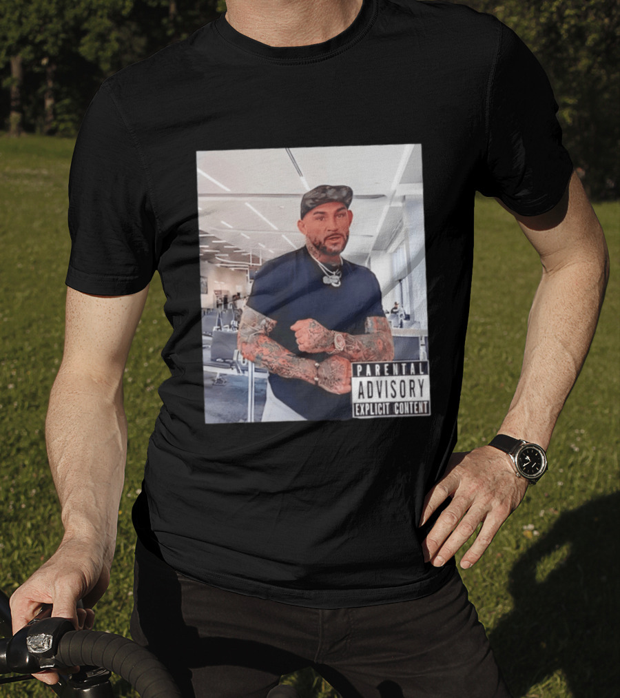 UFC Dustin Poirier Parental Advisory Explicit Content T-Shirt