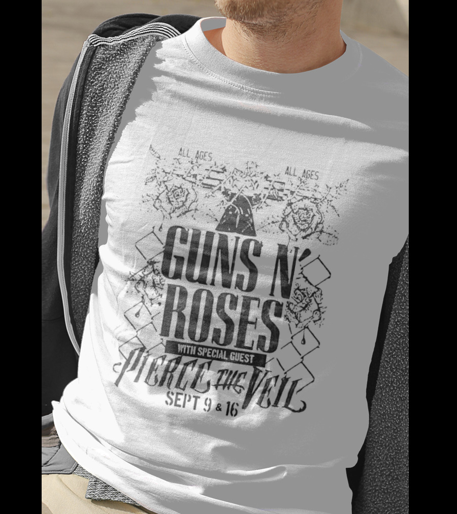 Guns N Roses 2026 Texas Tour Arlington San Antonio September 9 And 16 Event T-Shirt