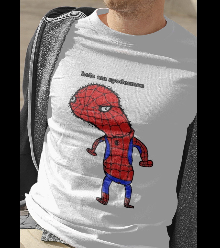 Helo Am Spoderman Spiderman Marvel Superhero Meme 2026 Comic Book T-Shirt