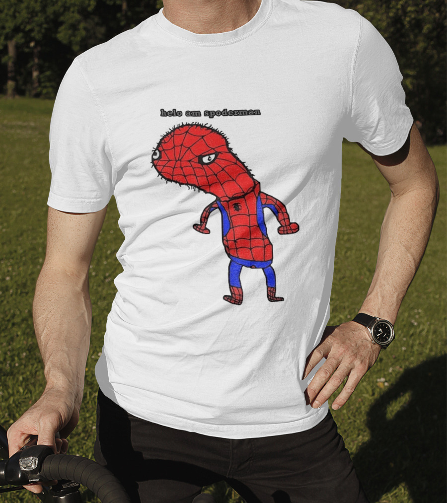 Helo Am Spoderman Spiderman Marvel Superhero Meme 2026 Comic Book T-Shirt