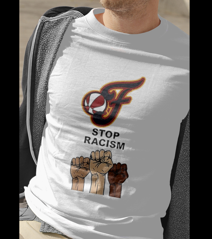 Indiana Fever Stop Racism 2026 Raised Fists T-Shirt
