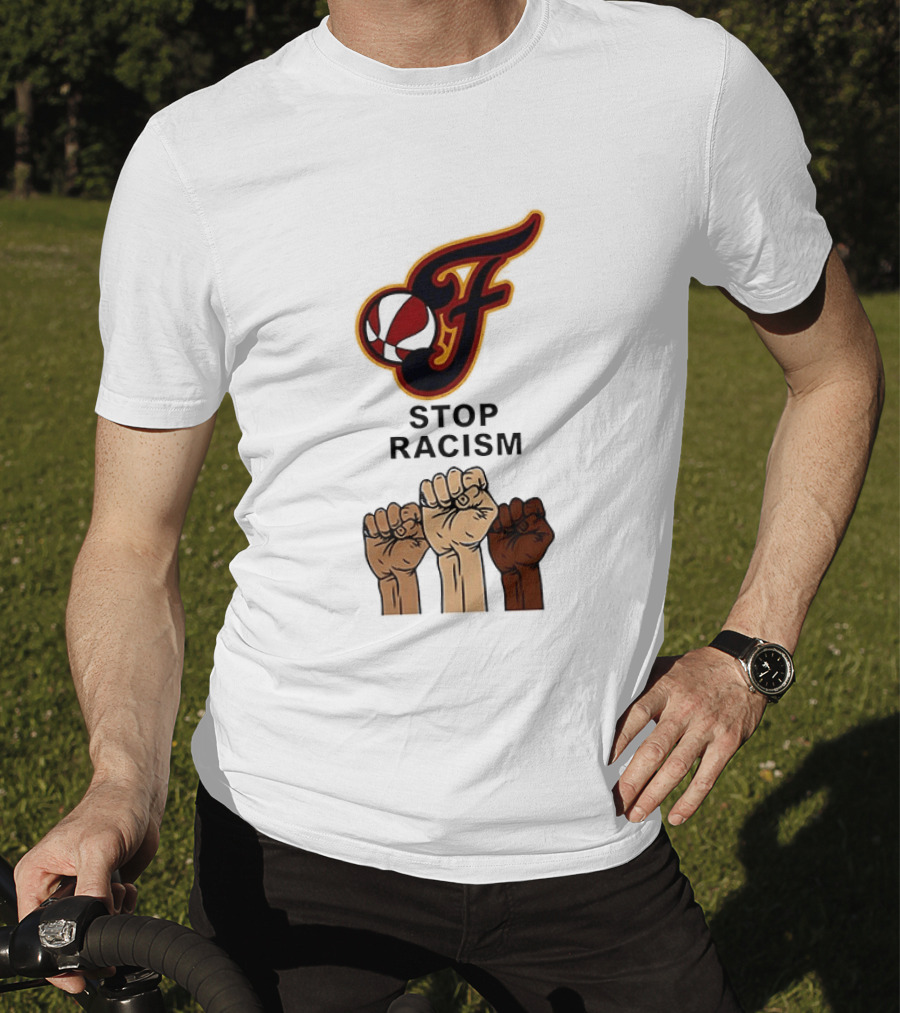 Indiana Fever Stop Racism 2026 Raised Fists T-Shirt