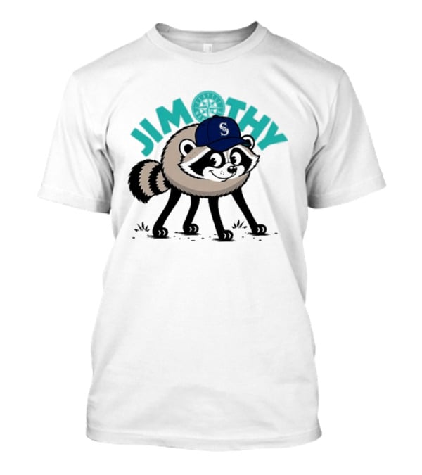 Jimothy Raccoon Mariners Baseball Cap T-Shirt
