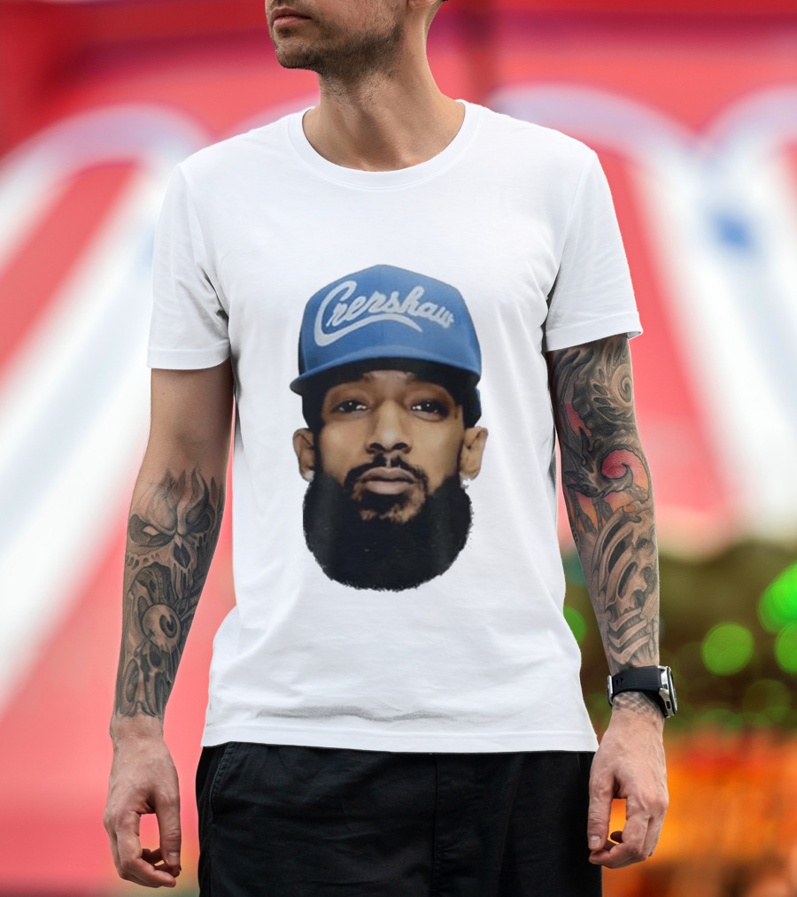 Nipsey Hussle Crenshaw Blue Cap T-Shirt