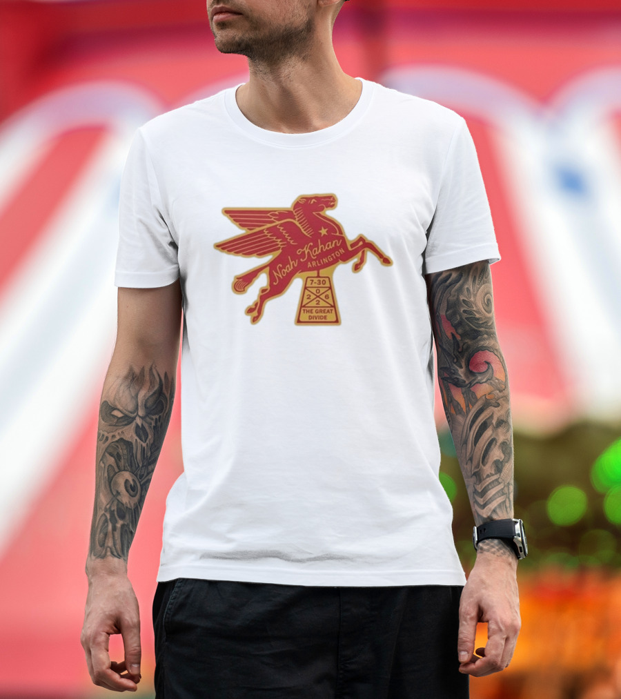 Noah Kahan Arlington July 30 2026 The Great Divide Pegasus T-Shirt