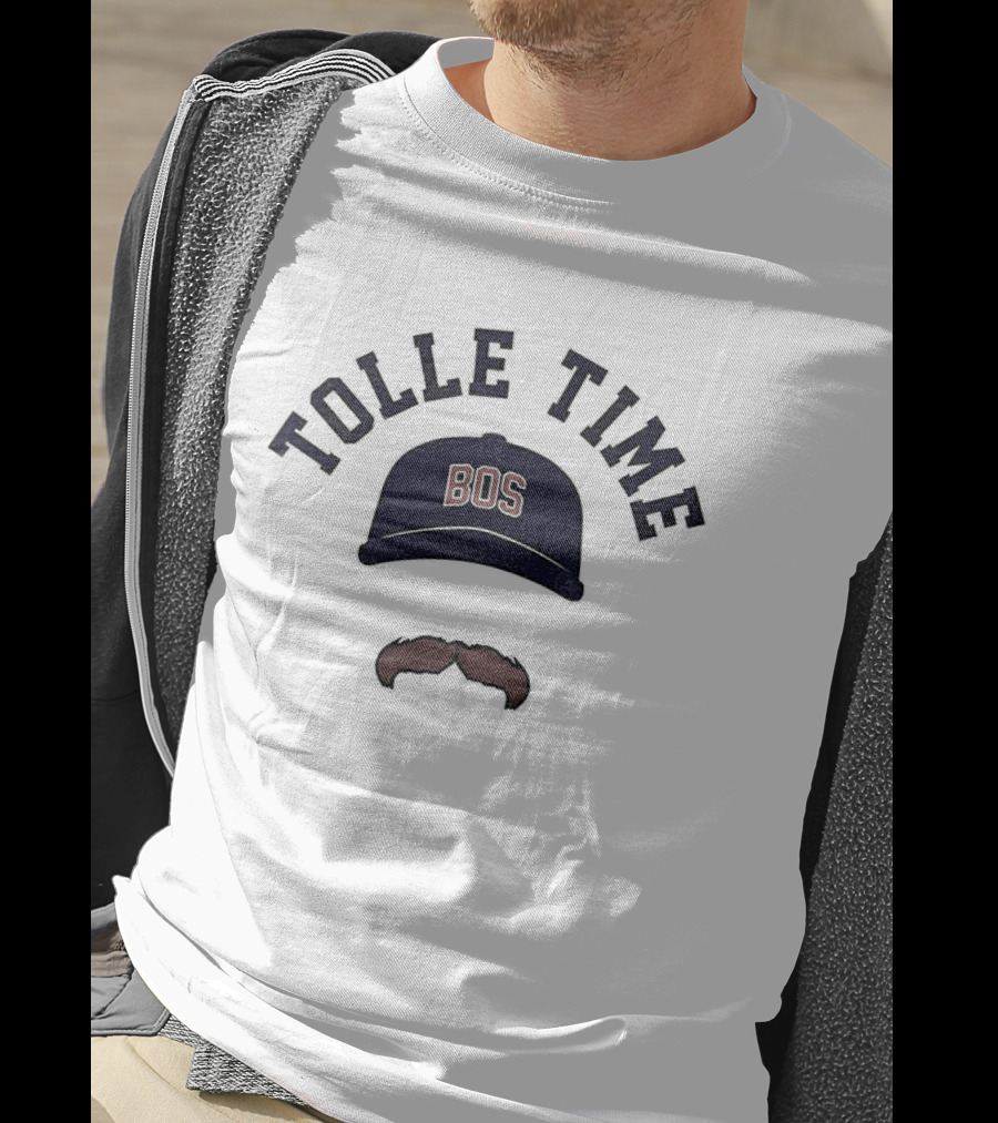 Tolle Time BOS Mustache Cap Icon Boston Red Sox Baseball 2026 T-Shirt