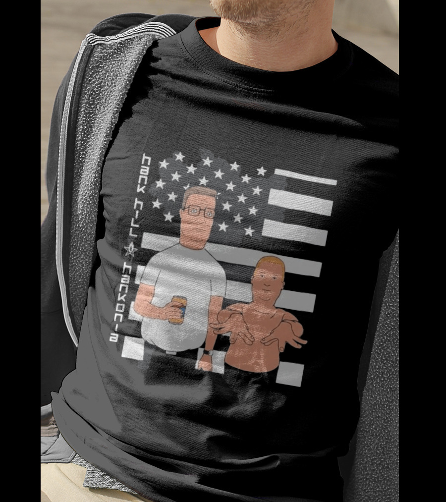 Hank Hill Hankonia American Flag Stars Stripes Characters T-Shirt