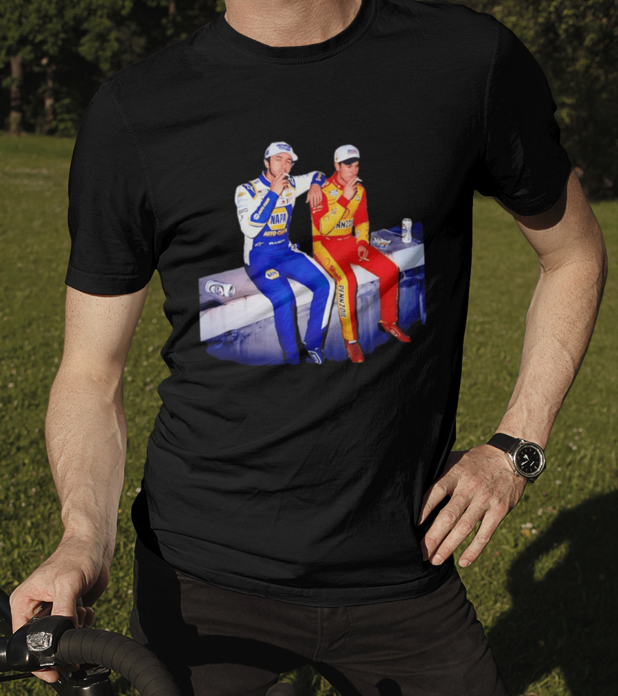 Chase Elliott Joey Logano Smoking NAPA Shell Pennzoil Hendrick Carscom T-Shirt