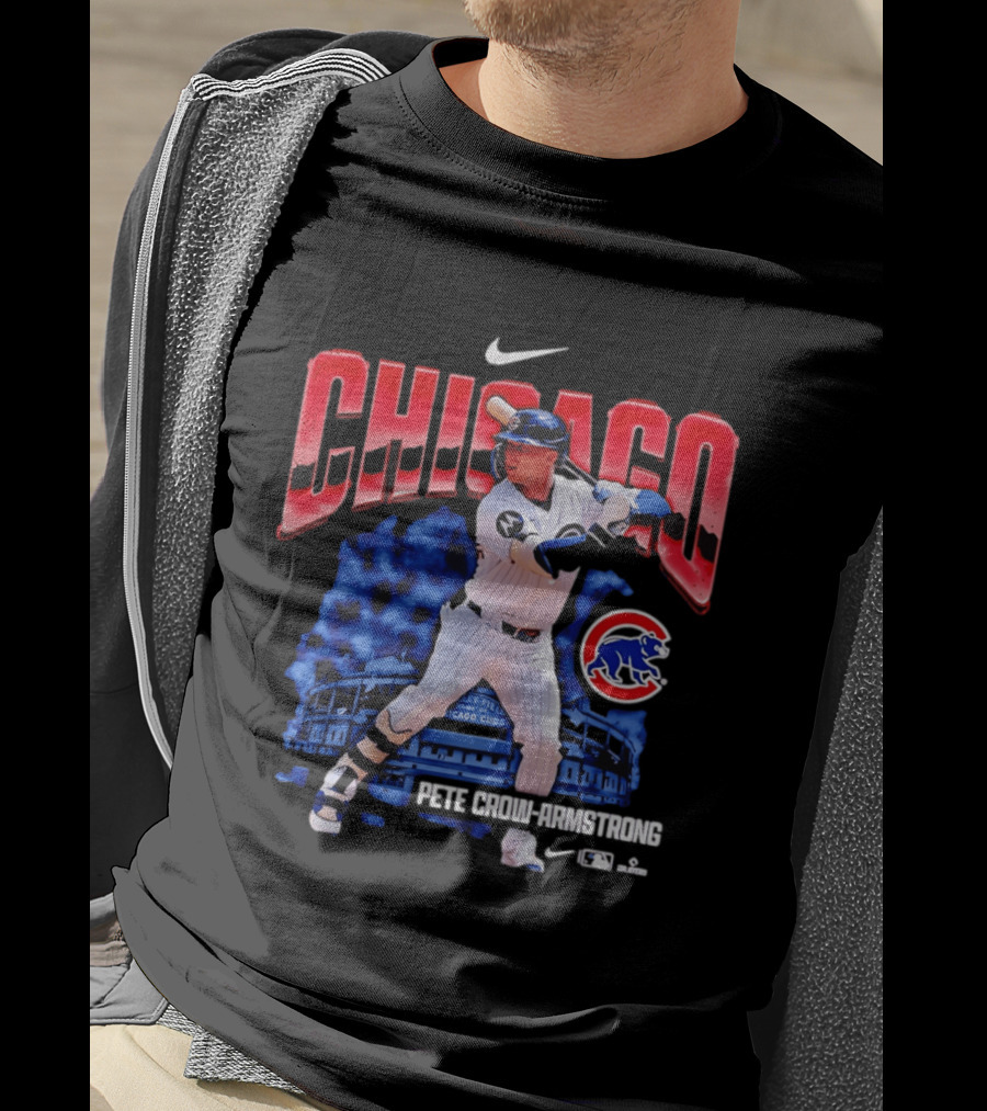 Chicago Cubs Pete Crow Armstrong Nike Wrigley Field Player Action T-Shirt