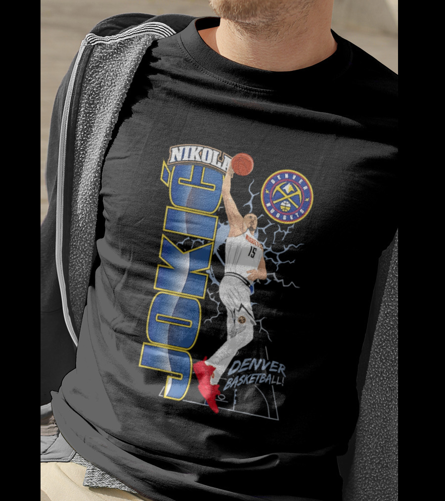 Denver Nuggets Nikola Jokić Basketball Dunk T-Shirt