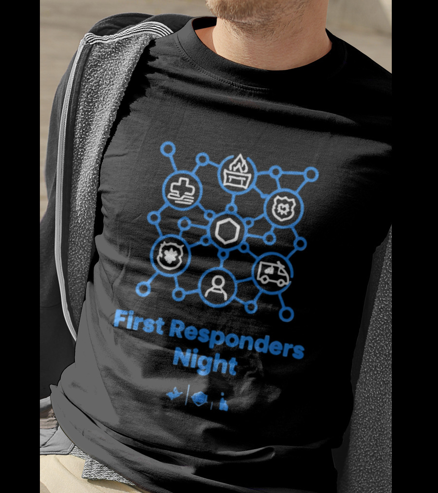 LA Dodgers First Responders Night Honoring Heroes T-Shirt