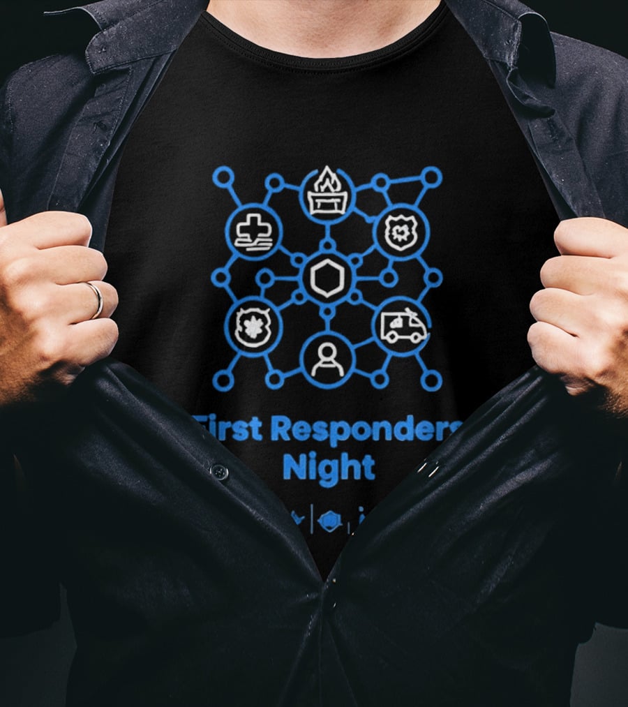 LA Dodgers First Responders Night Honoring Heroes T-Shirt