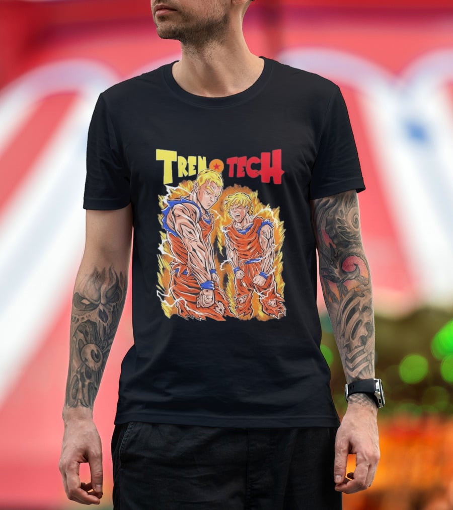 Ghost Racing Dragonball Trentech Fusion Goku Transformation T-Shirt