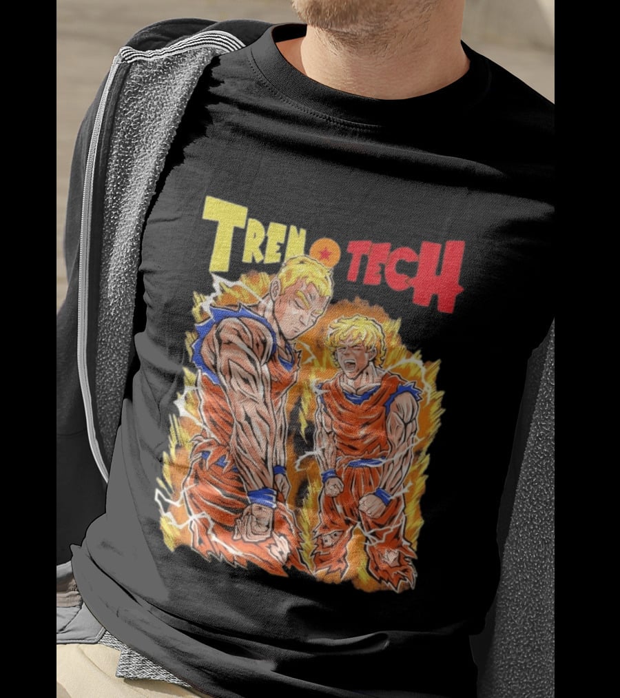Ghost Racing Dragonball Trentech Fusion Goku Transformation T-Shirt