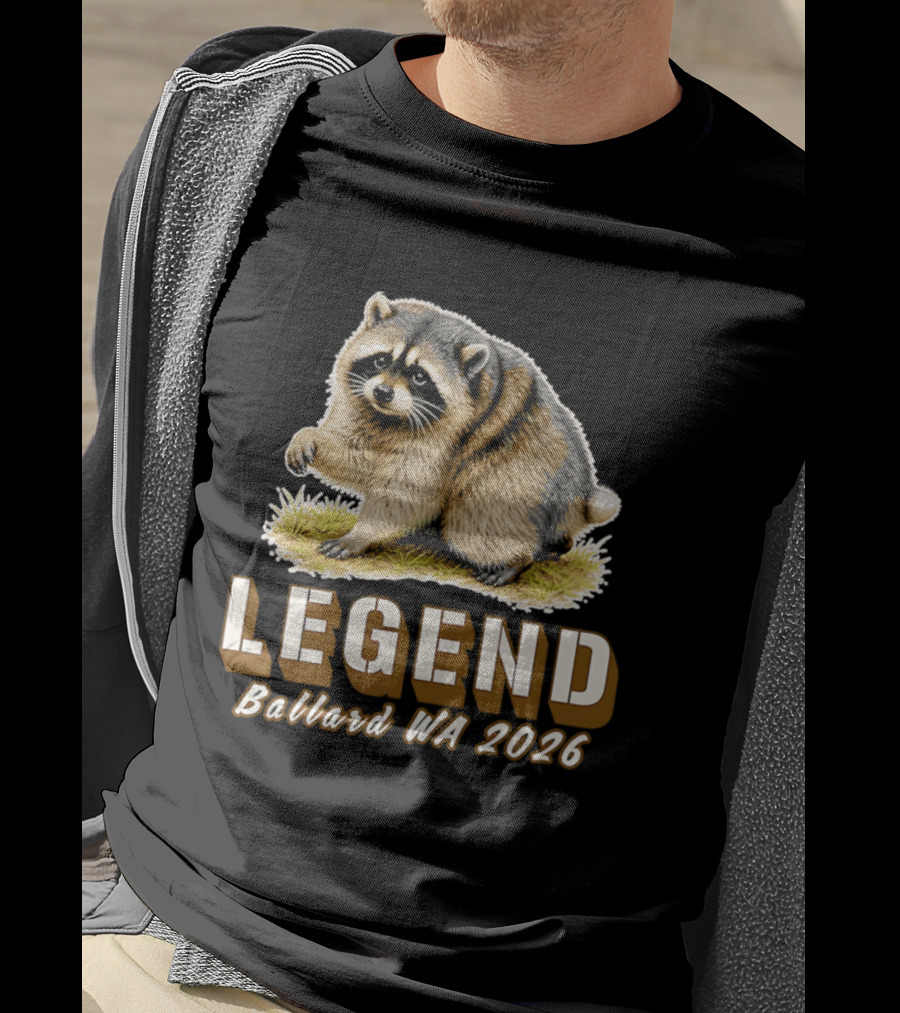 Legend Raccoon Ballard WA 2026 T-Shirt