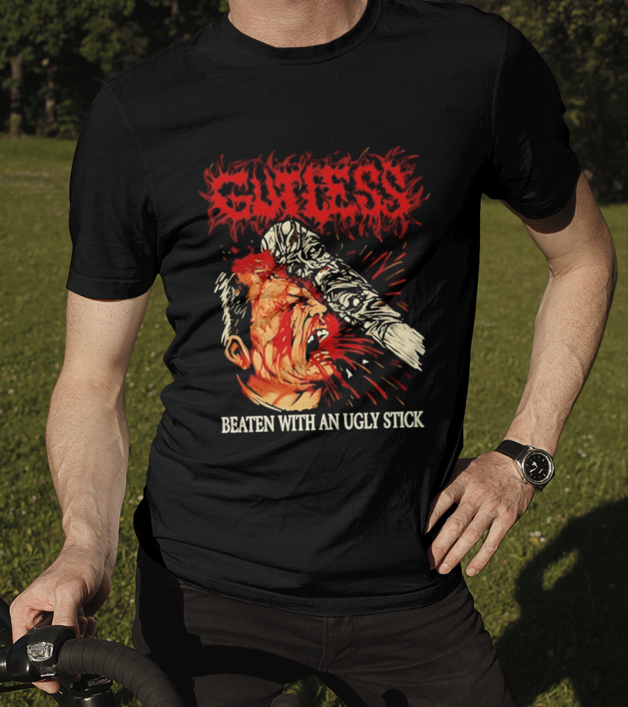Gutless Beaten With An Ugly Stick Bloody T-Shirt
